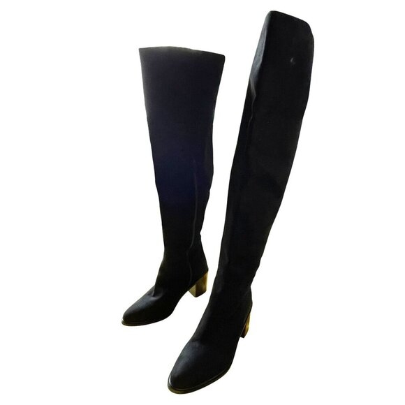 Seychelles Over-The-Knee Black Block Heel Boots Shoes Size 7.5 NEW - Picture 5 of 9